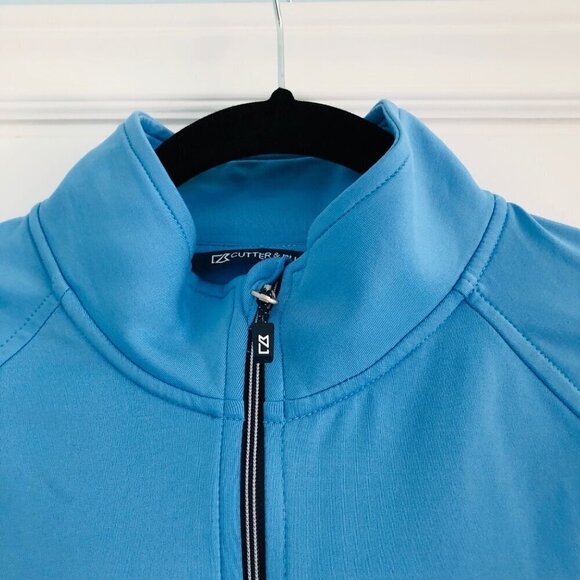 Cutter & Buck Womens Pullover Performance Jacket Shirt Size Small 8 Blue *Logo - Picture 5 of 10